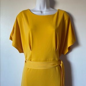 Jasambac Pencil Dress, Mustard Yellow, XL